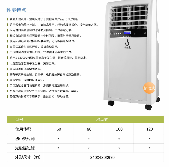 凈為康JWKJH款式Ⅱ（150?）普通移動式，等離子空氣消毒機1.png