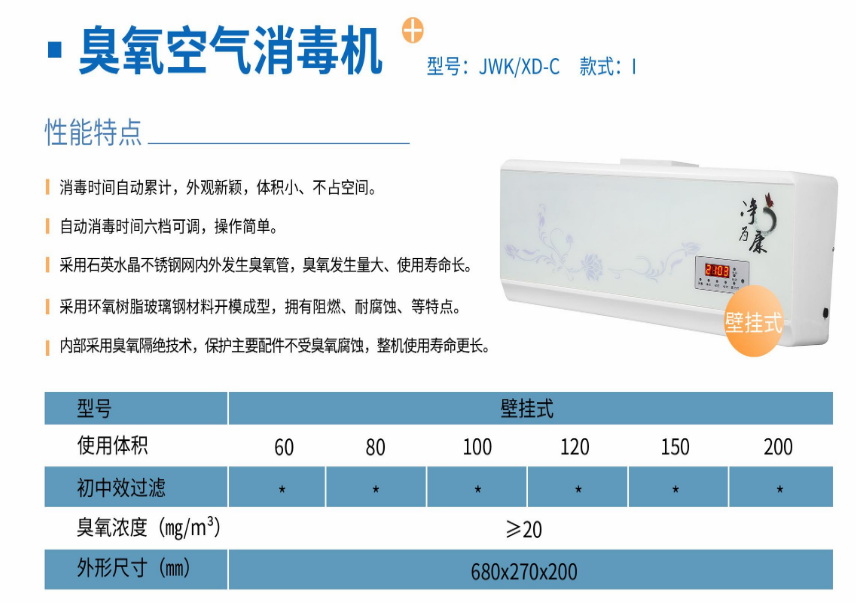 凈為康JWKXD-C款式Ⅰ（120?）壁掛式，臭氧空氣消毒凈化機(jī)1.png