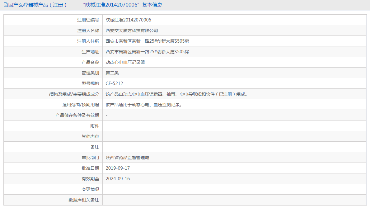 交大辰方 動(dòng)態(tài)心電血壓記錄器 CF-52121.png