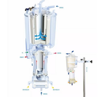  集成式膜式氧合器